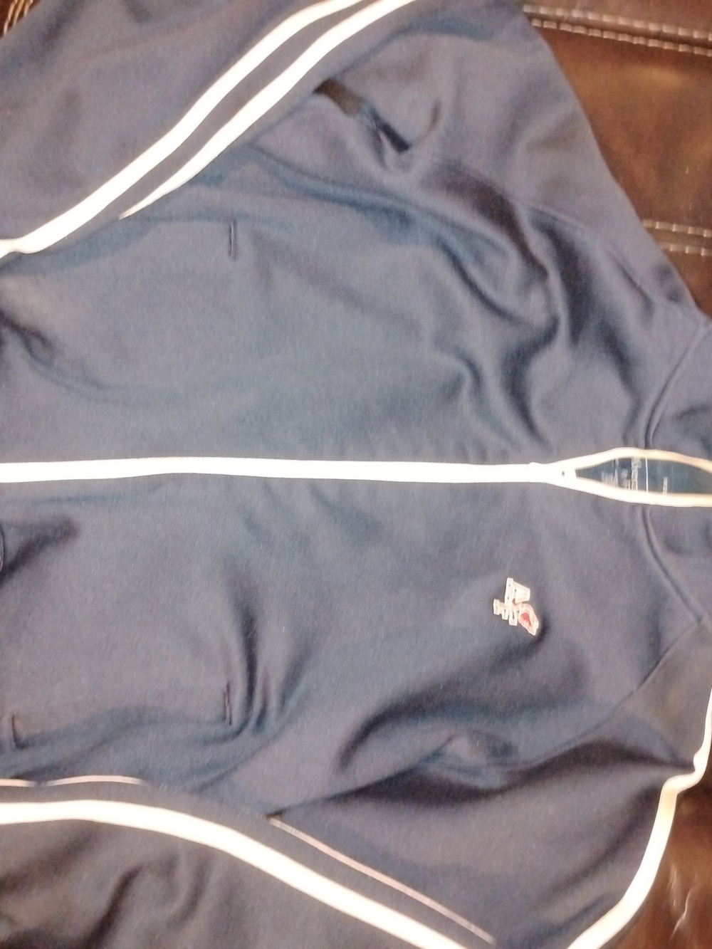 Abercrombie & Fitch Navy Jacket with Cream Trim